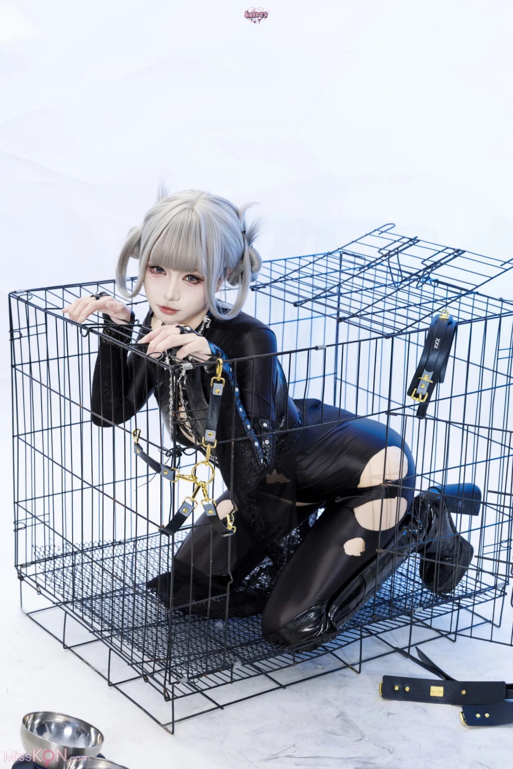 Coser@柒柒要乖哦: 黑靡烟旗袍 (108 photos + 2 videos) – Page 3