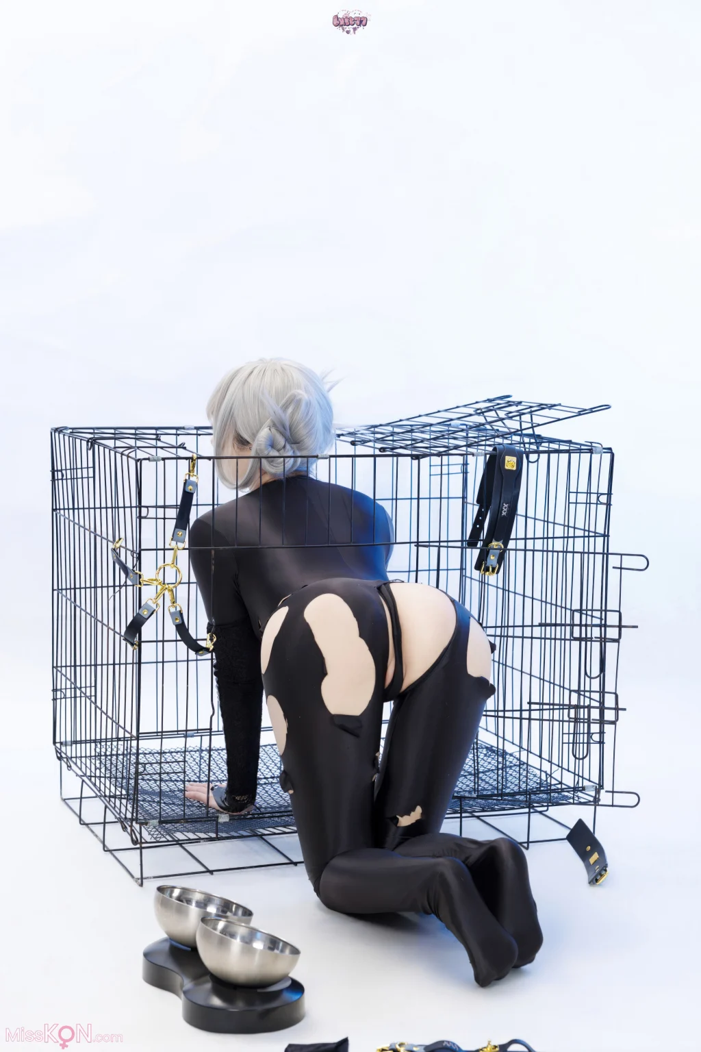 Coser@柒柒要乖哦: 黑靡烟旗袍 (108 photos + 2 videos) – Page 3