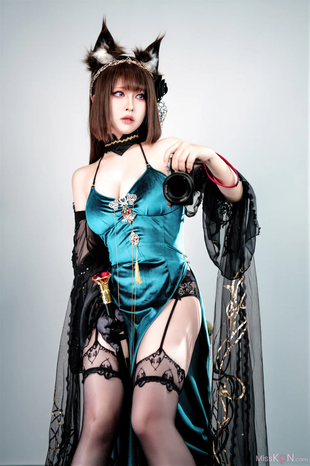 Coser@半半子: 碧蓝航线 天城 玉座落鸾 (62 photos + 10 videos) – Page 2