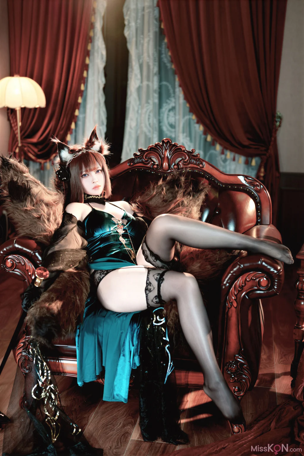 Coser@半半子: 碧蓝航线 天城 玉座落鸾 (62 photos + 10 videos) – Page 2