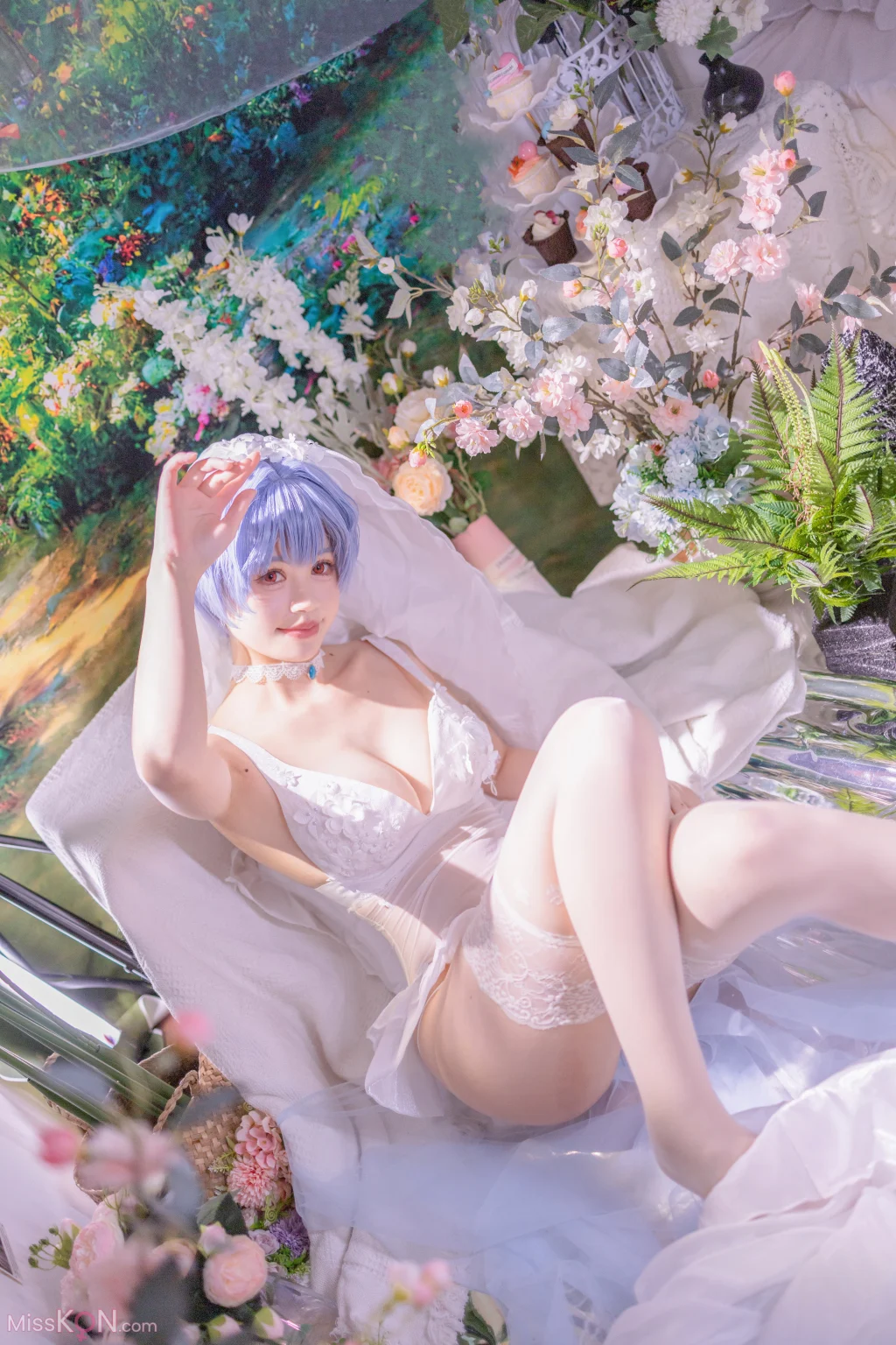 Coser@千反田鹿子: 新世纪福音战士 绫波丽花嫁 (52 photos)
