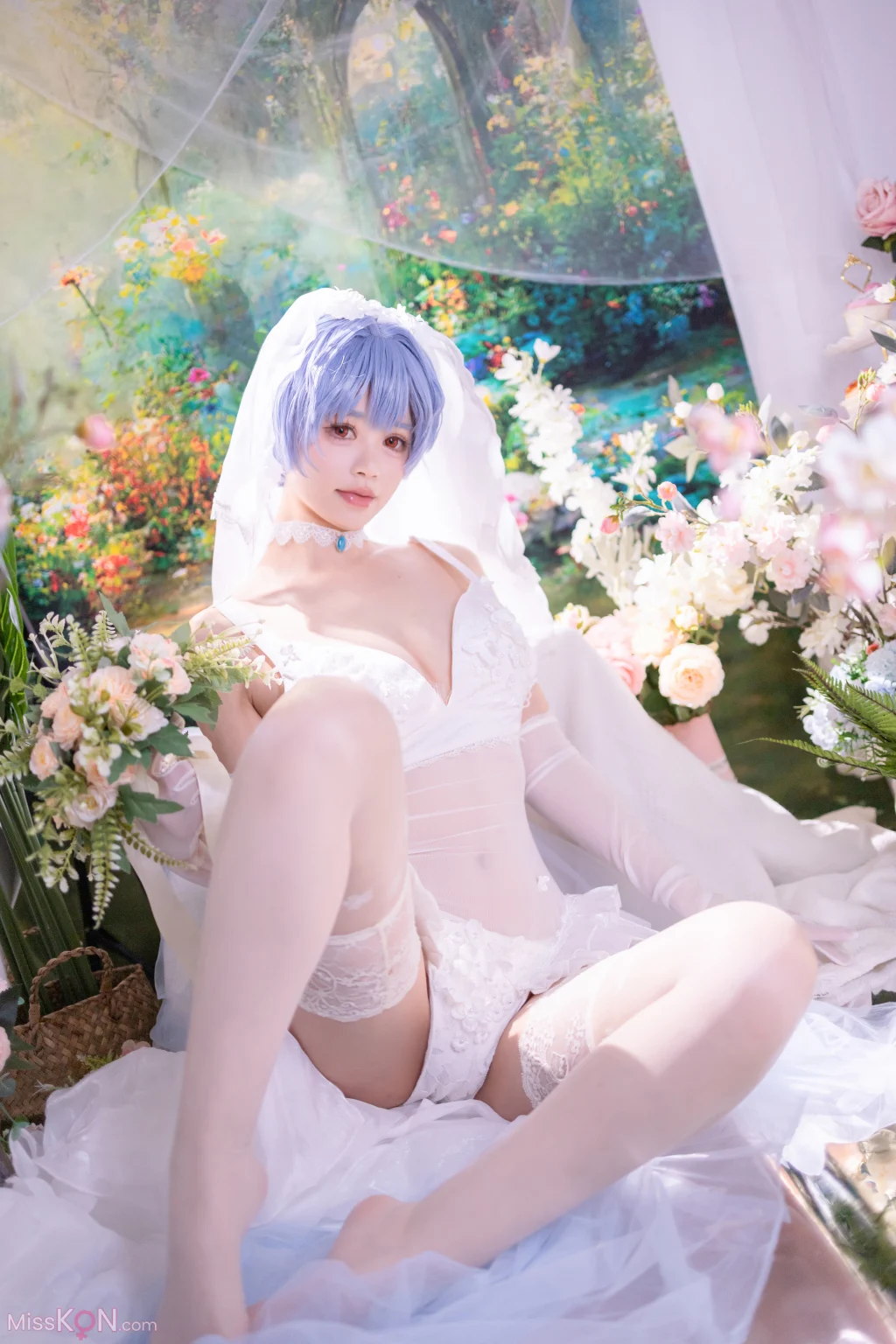 Coser@千反田鹿子: 新世纪福音战士 绫波丽花嫁 (52 photos)