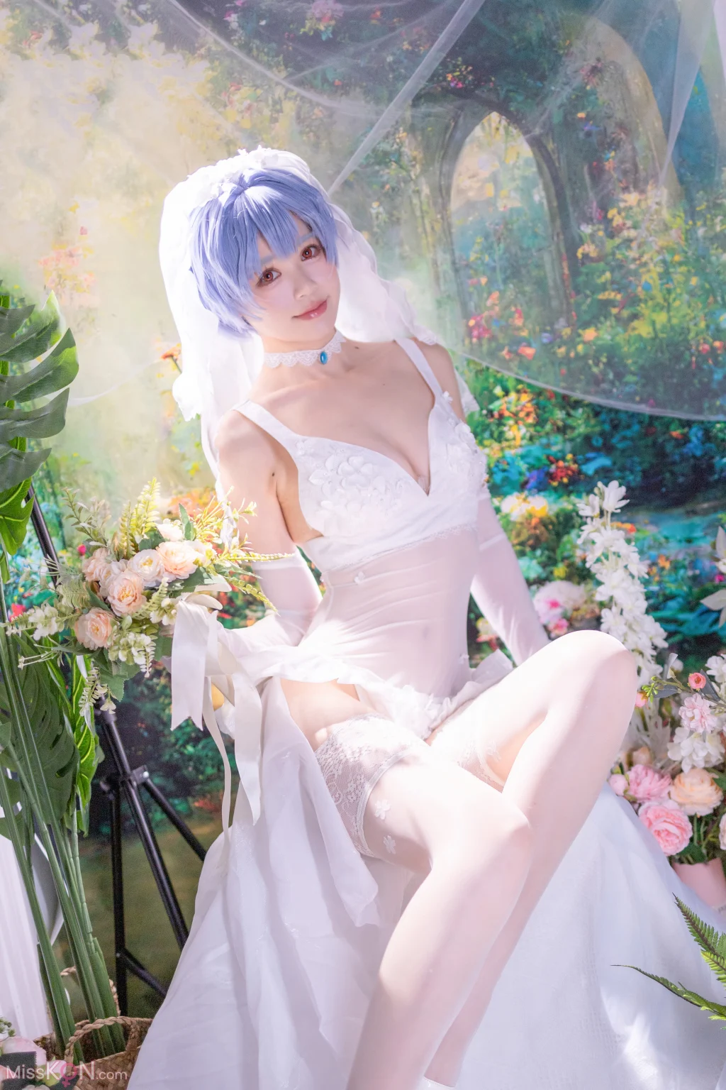 Coser@千反田鹿子: 新世纪福音战士 绫波丽花嫁 (52 photos)