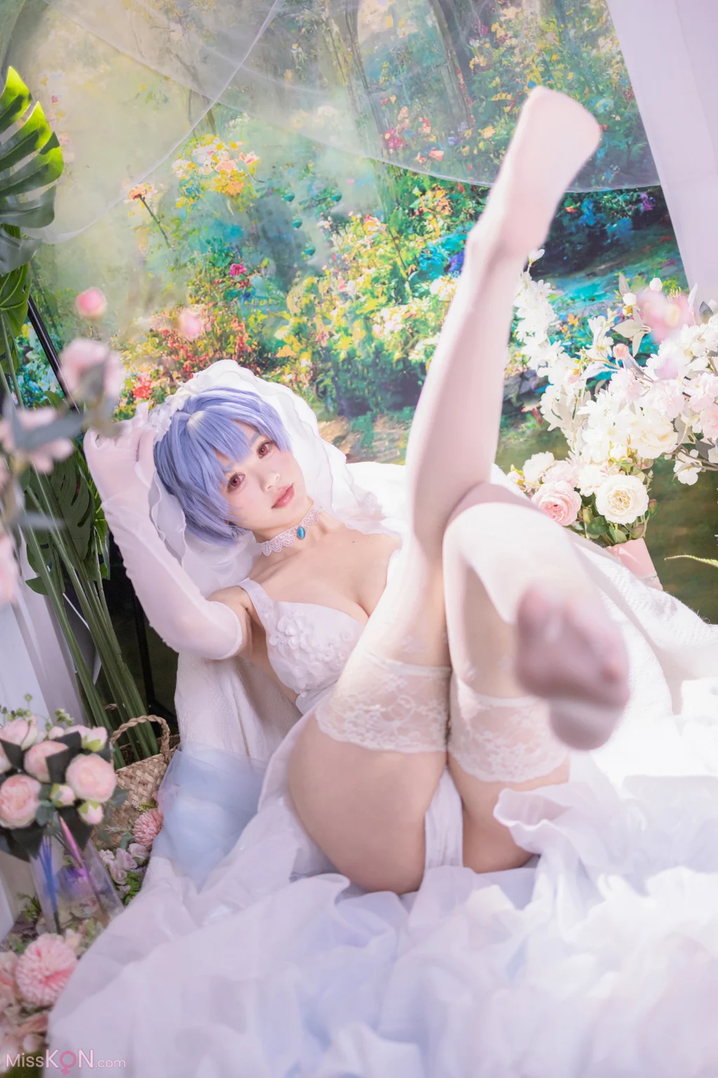 Coser@千反田鹿子: 新世纪福音战士 绫波丽花嫁 (52 photos)