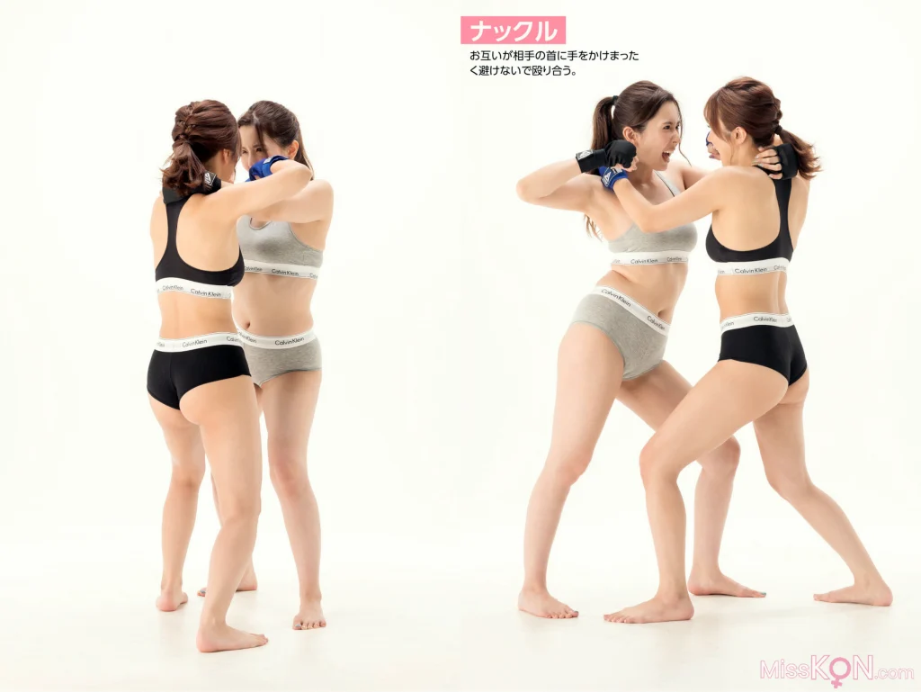 [JP] Yui Hatano (波多野結衣) & Hibiki Ōtsuki (大槻ひびき): 絶対的プロレス技ポーズブック (31 photos)