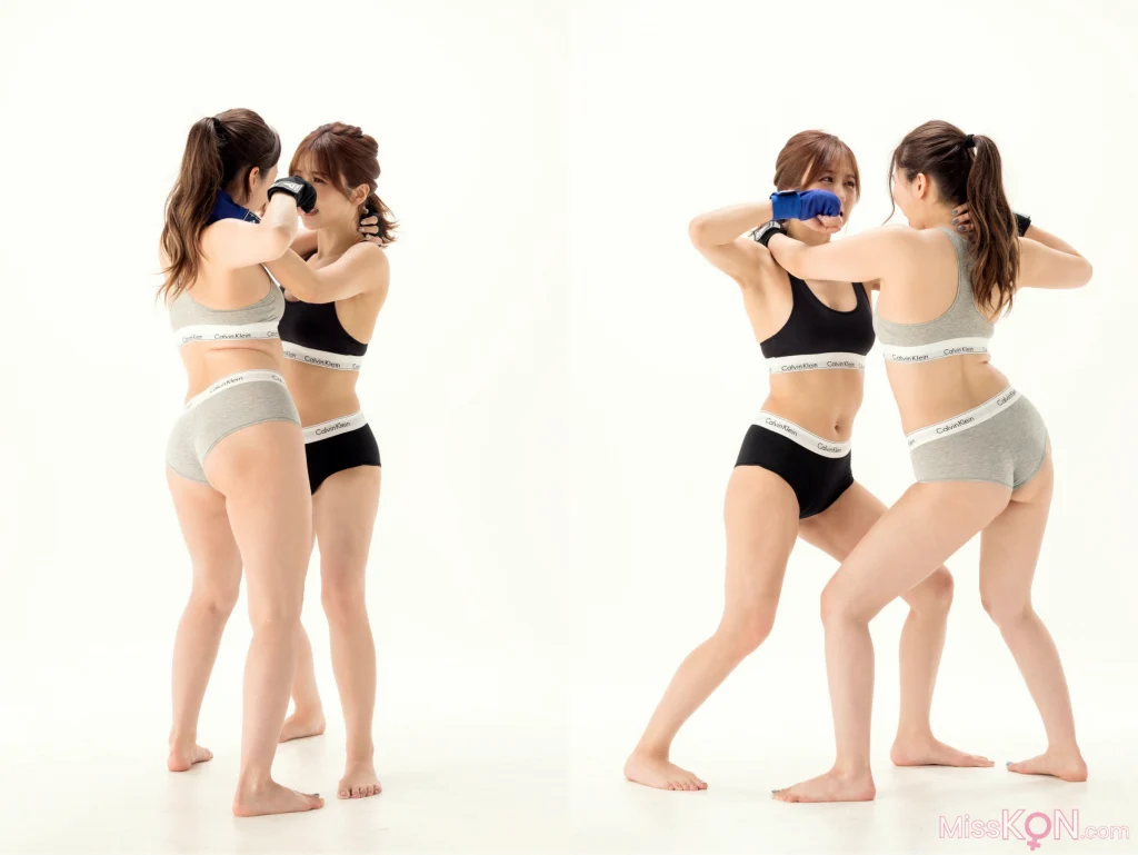 [JP] Yui Hatano (波多野結衣) & Hibiki Ōtsuki (大槻ひびき): 絶対的プロレス技ポーズブック (31 photos)