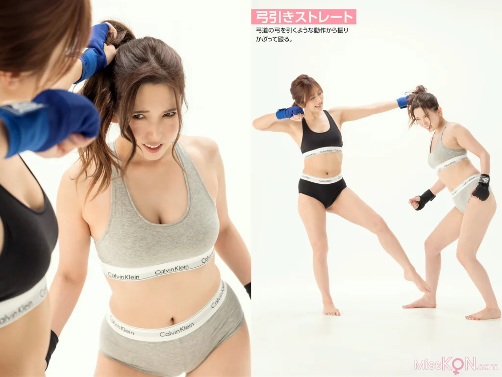 [JP] Yui Hatano (波多野結衣) & Hibiki Ōtsuki (大槻ひびき): 絶対的プロレス技ポーズブック (31 photos)