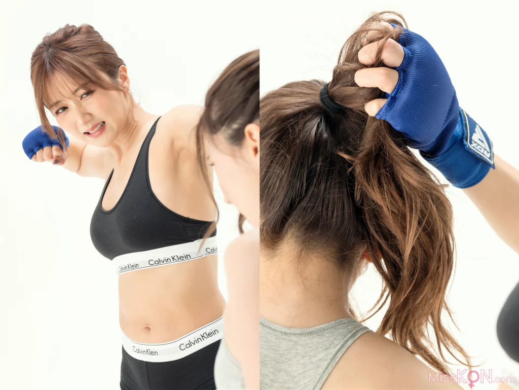 [JP] Yui Hatano (波多野結衣) & Hibiki Ōtsuki (大槻ひびき): 絶対的プロレス技ポーズブック (31 photos)