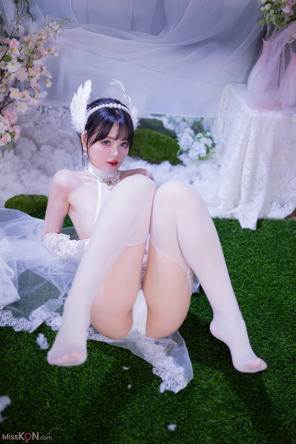 Coser@星黛鹿鹿: 白丝花嫁 (50 photos) – Page 2