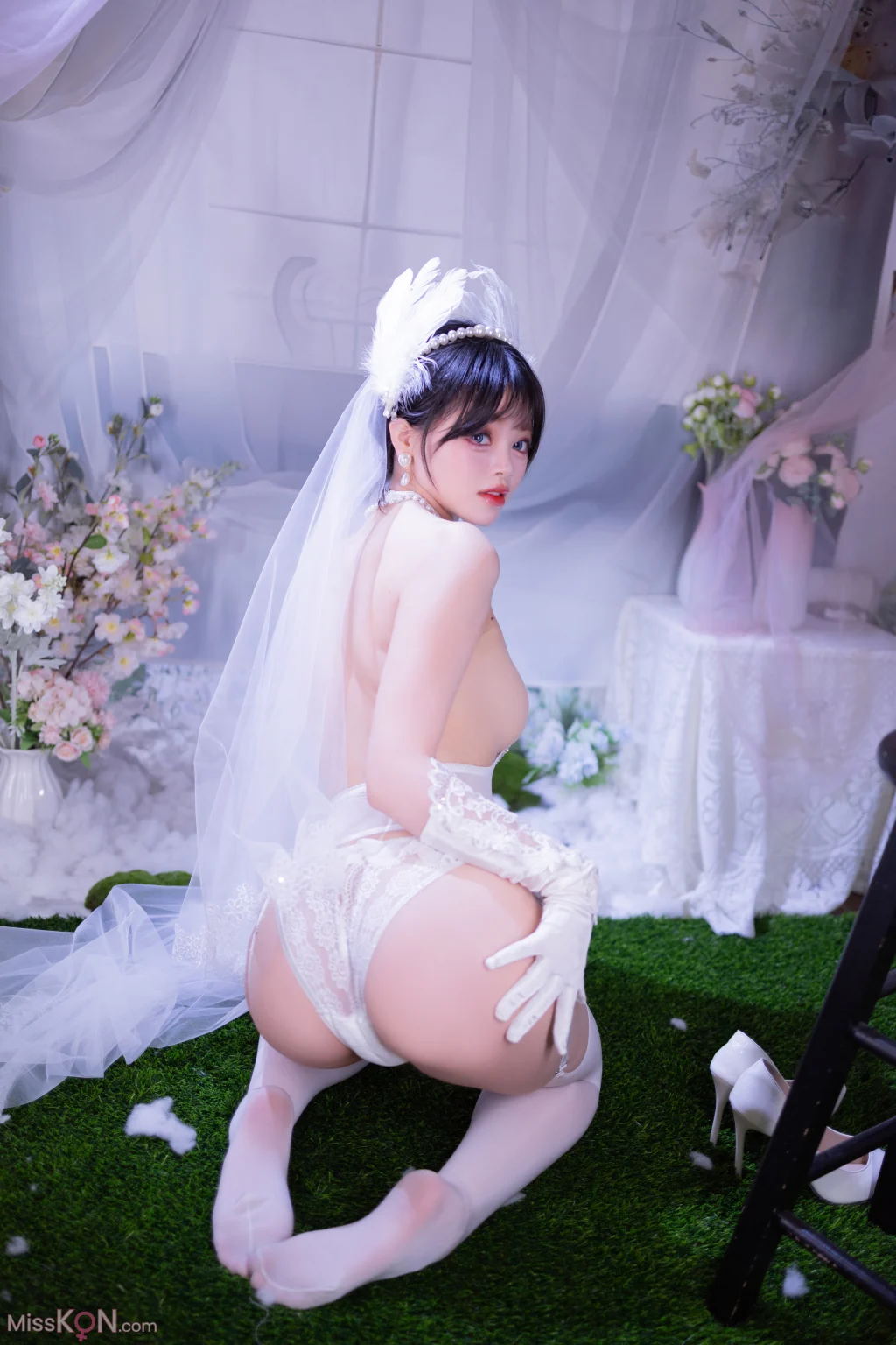 Coser@星黛鹿鹿: 白丝花嫁 (50 photos) – Page 2