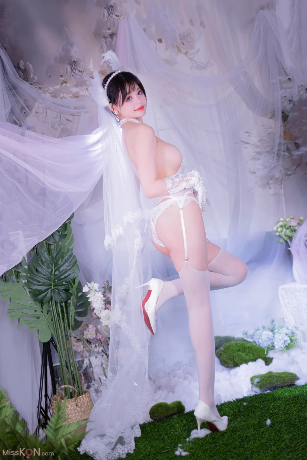 Coser@星黛鹿鹿: 白丝花嫁 (50 photos) – Page 2