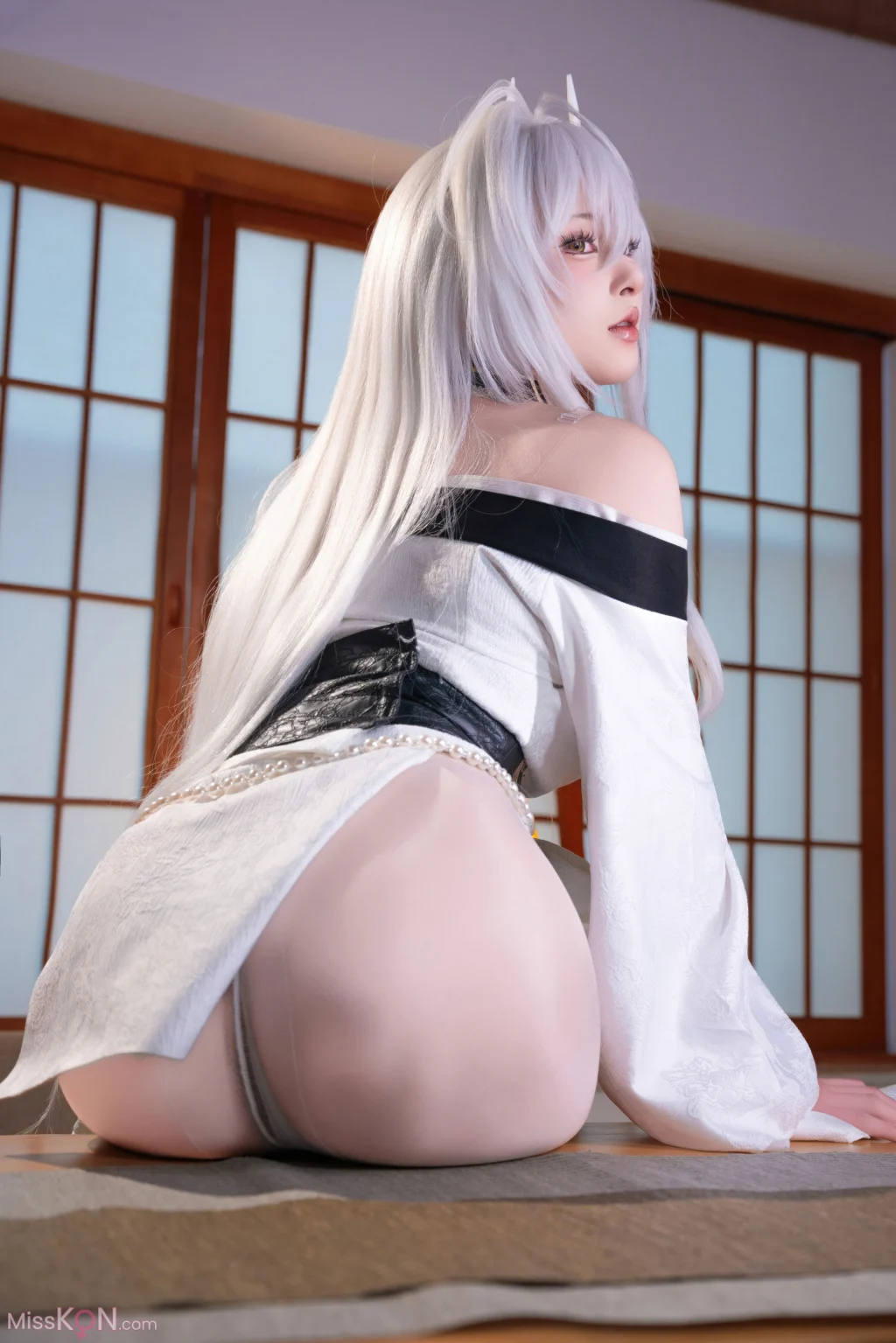 Coser@清水由乃: 碧蓝航线 白凤和服 (76 photos + 1 video)