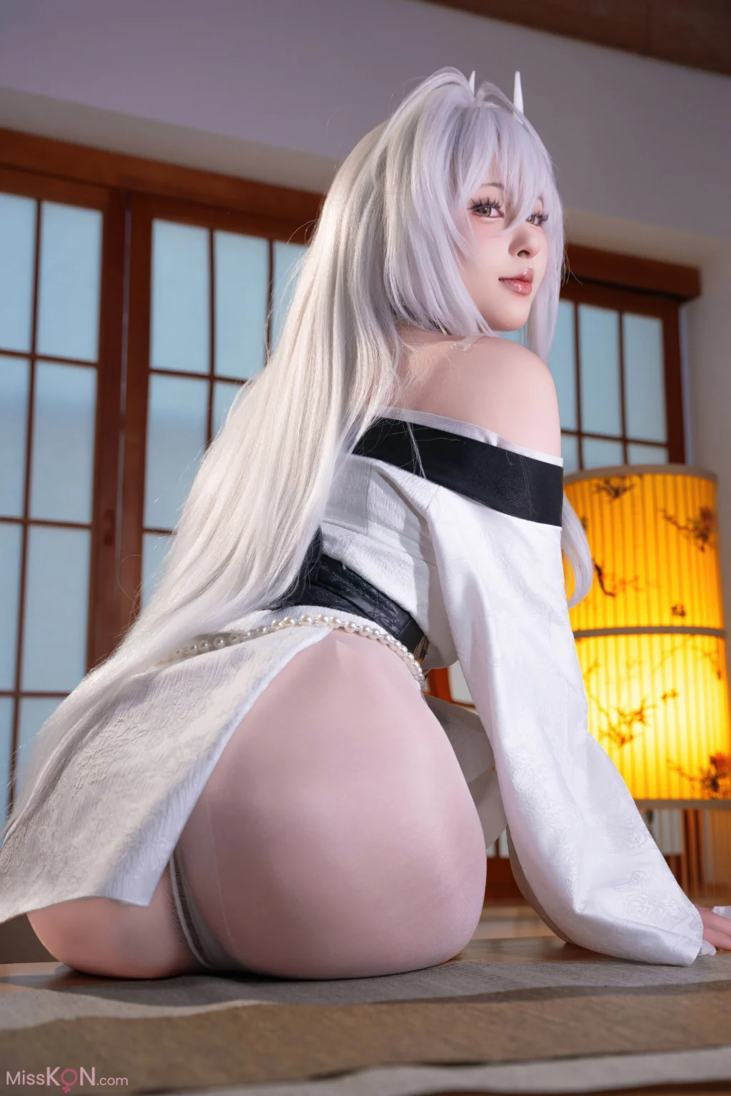 Coser@清水由乃: 碧蓝航线 白凤和服 (76 photos + 1 video)