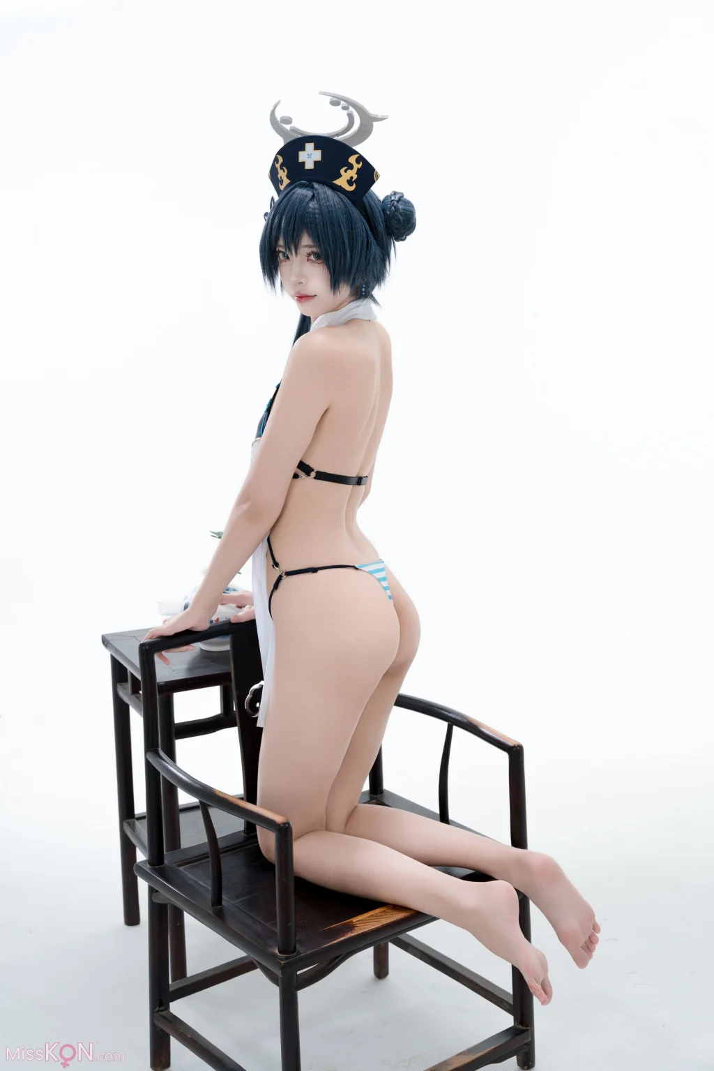 Coser@君颜圆又圆: 蔚蓝档案 龙华妃咲 护士 (100 photos + 1 video)
