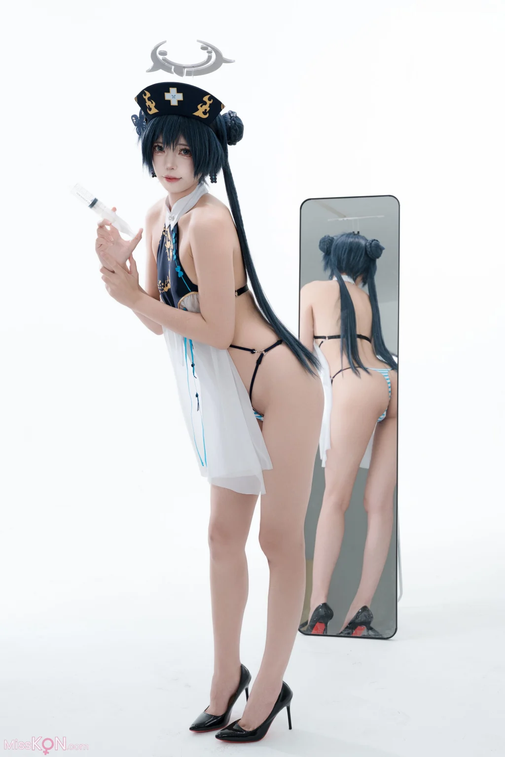 Coser@君颜圆又圆: 蔚蓝档案 龙华妃咲 护士 (100 photos + 1 video) – Page 2