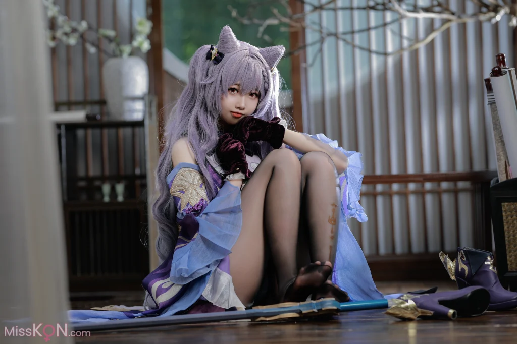 Coser@雪琪SAMA: 刻晴 (50 photos + 1 video)