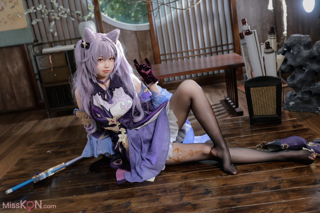 Coser@雪琪SAMA: 刻晴 (50 photos + 1 video)