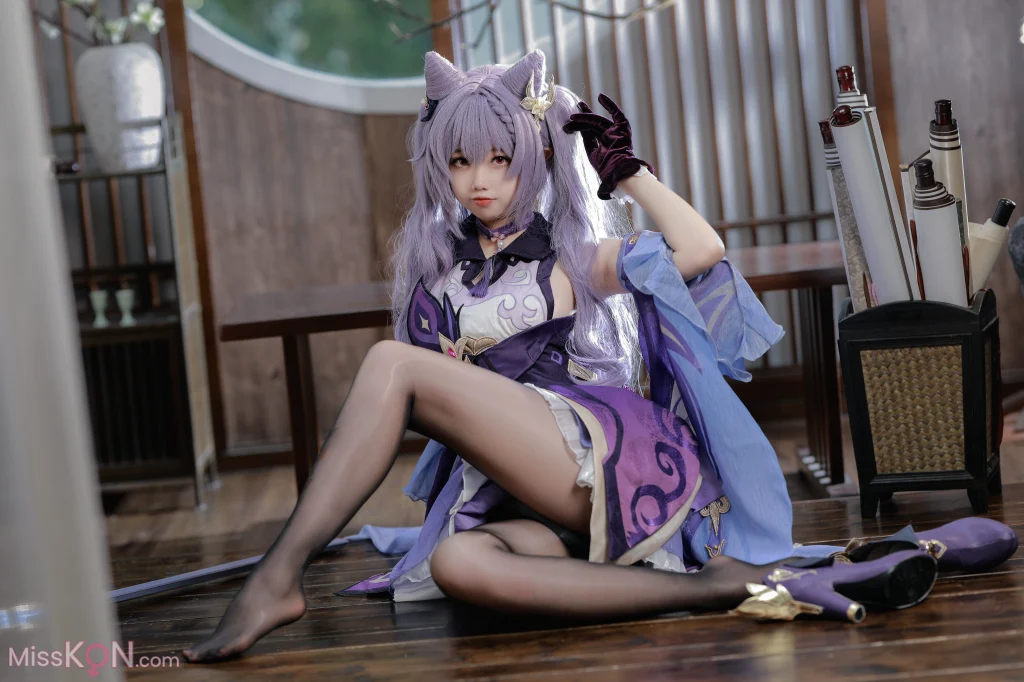 Coser@雪琪SAMA: 刻晴 (50 photos + 1 video)