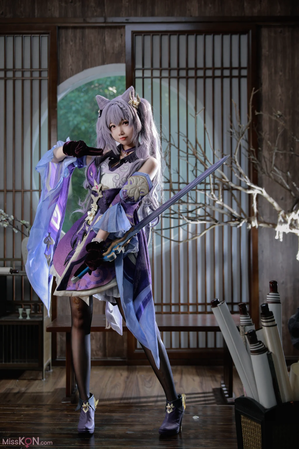 Coser@雪琪SAMA: 刻晴 (50 photos + 1 video)