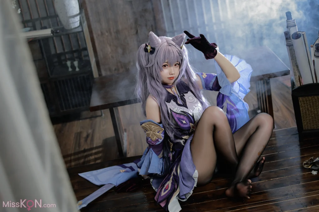 Coser@雪琪SAMA: 刻晴 (50 photos + 1 video)