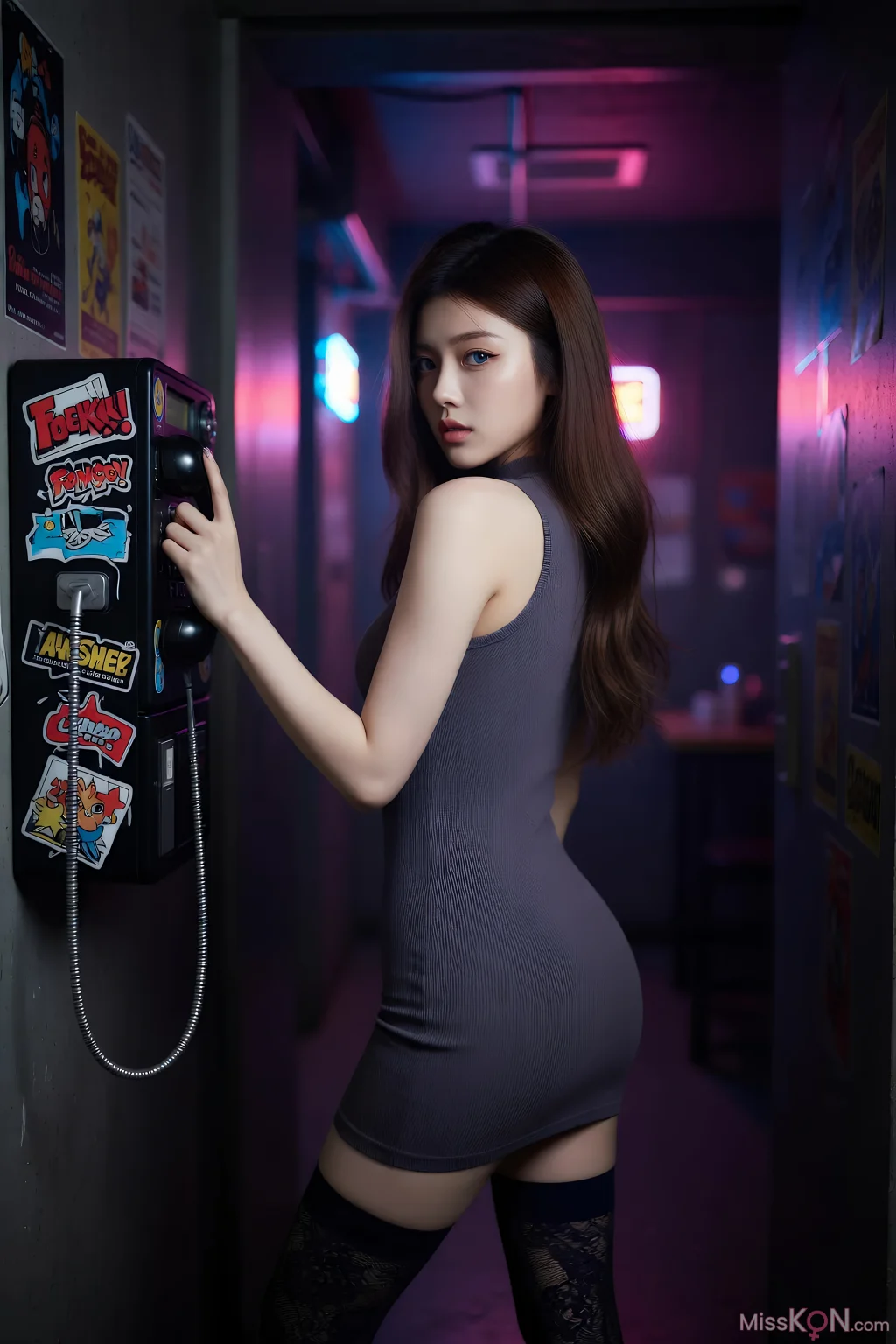 [AIGirl] luna 电话亭 (64 photos)