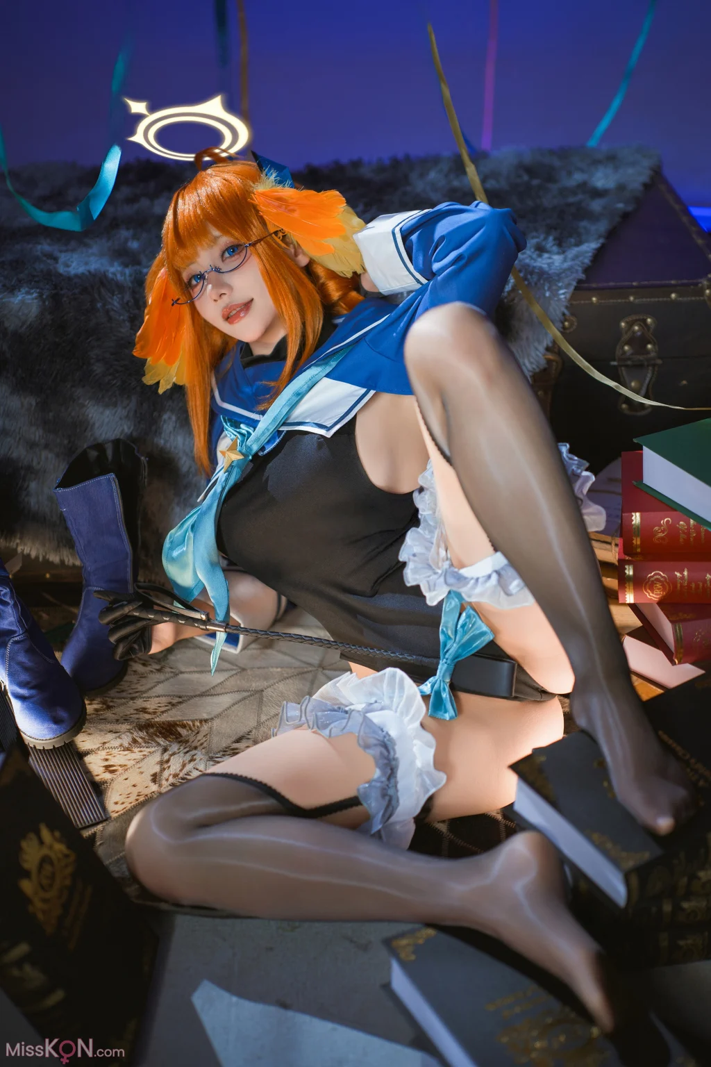 Coser@是一只熊仔吗: 蔚蓝档案 圆堂志美子·邪恶女干部 (40 photos)