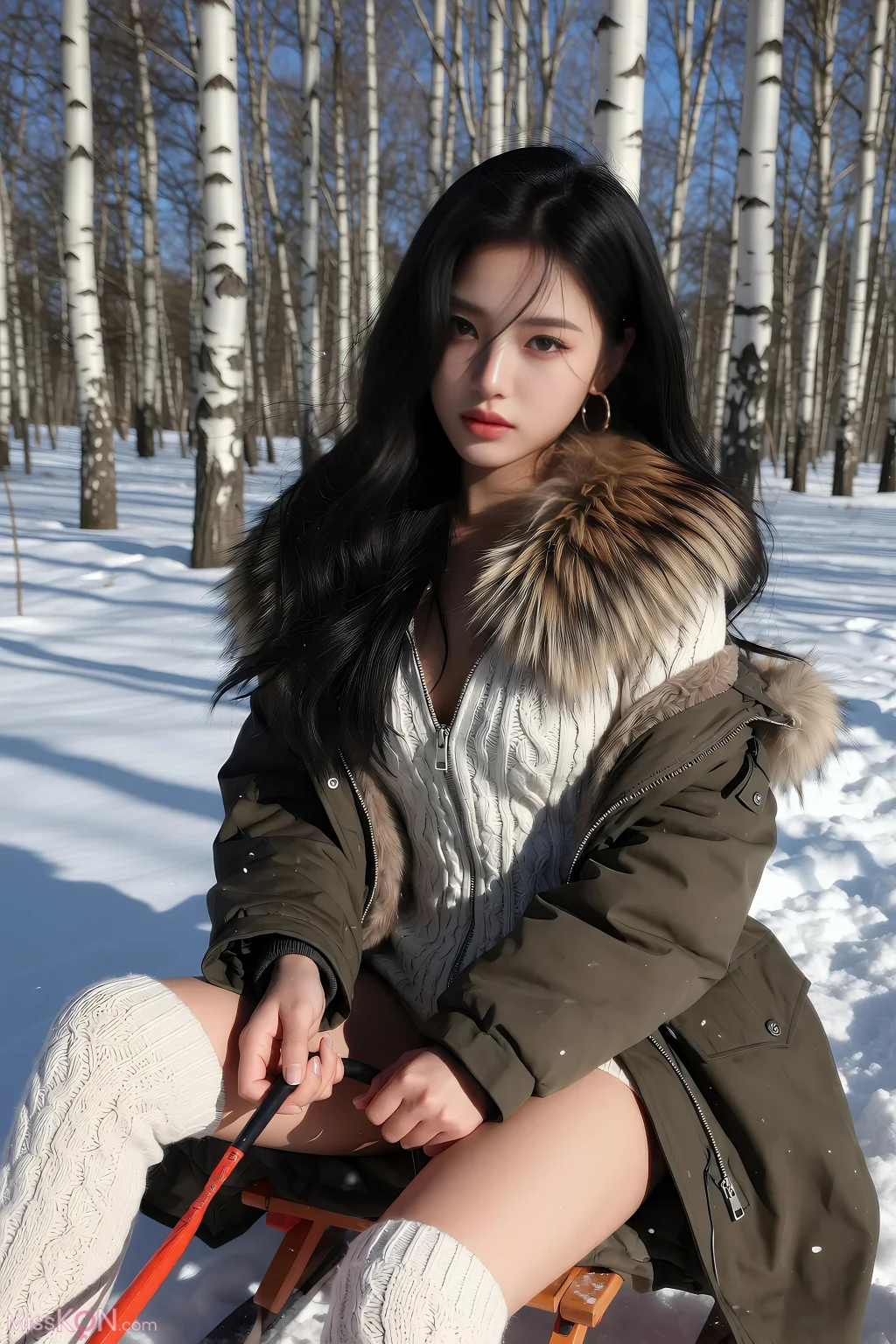 [AIGirl] 乐瑶 雪地 (68 photos)