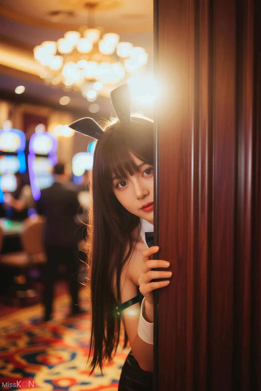 [AIGirl] 茗梓 黑丝兔 (78 photos)
