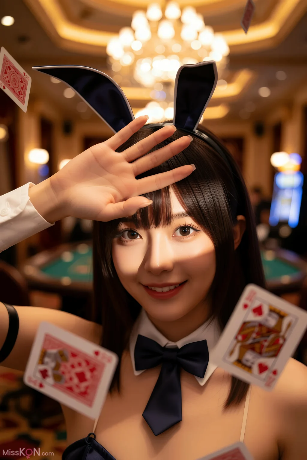 [AIGirl] 茗梓 黑丝兔 (78 photos)