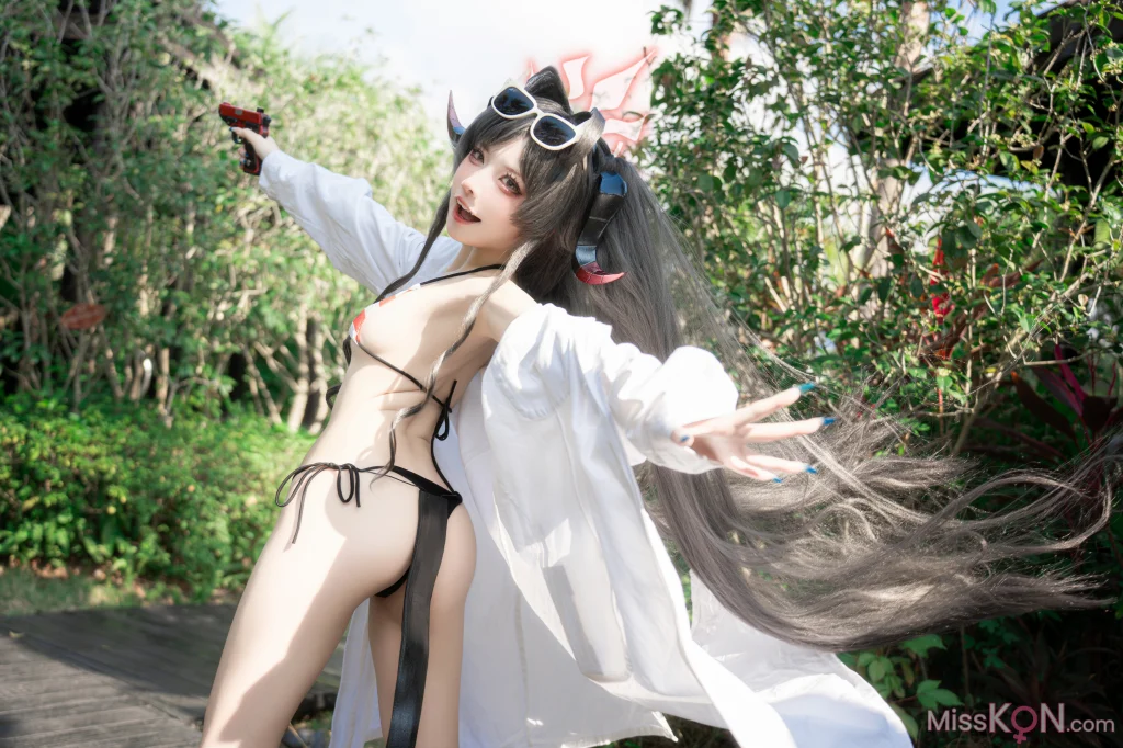 Coser@纸悦Etsu_ko: 蔚蓝档案 鬼怒川霞水着 (44 photos)
