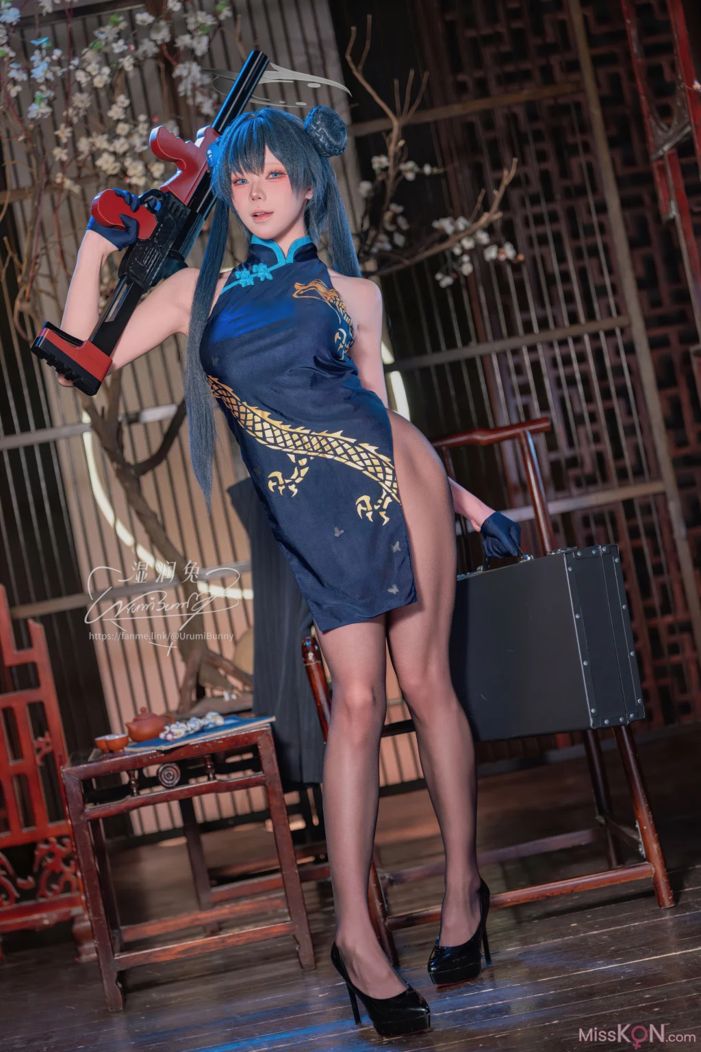 Coser@黏黏团子兔: 2026年04月作品碧蓝档案 龙华妃咲 (113 photos + 2 videos)