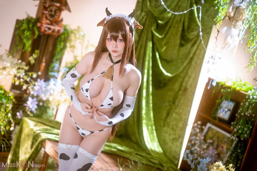 Coser@星之迟迟Hoshilily: 碧蓝航线 樫野·奶牛比基尼 (59 photos)