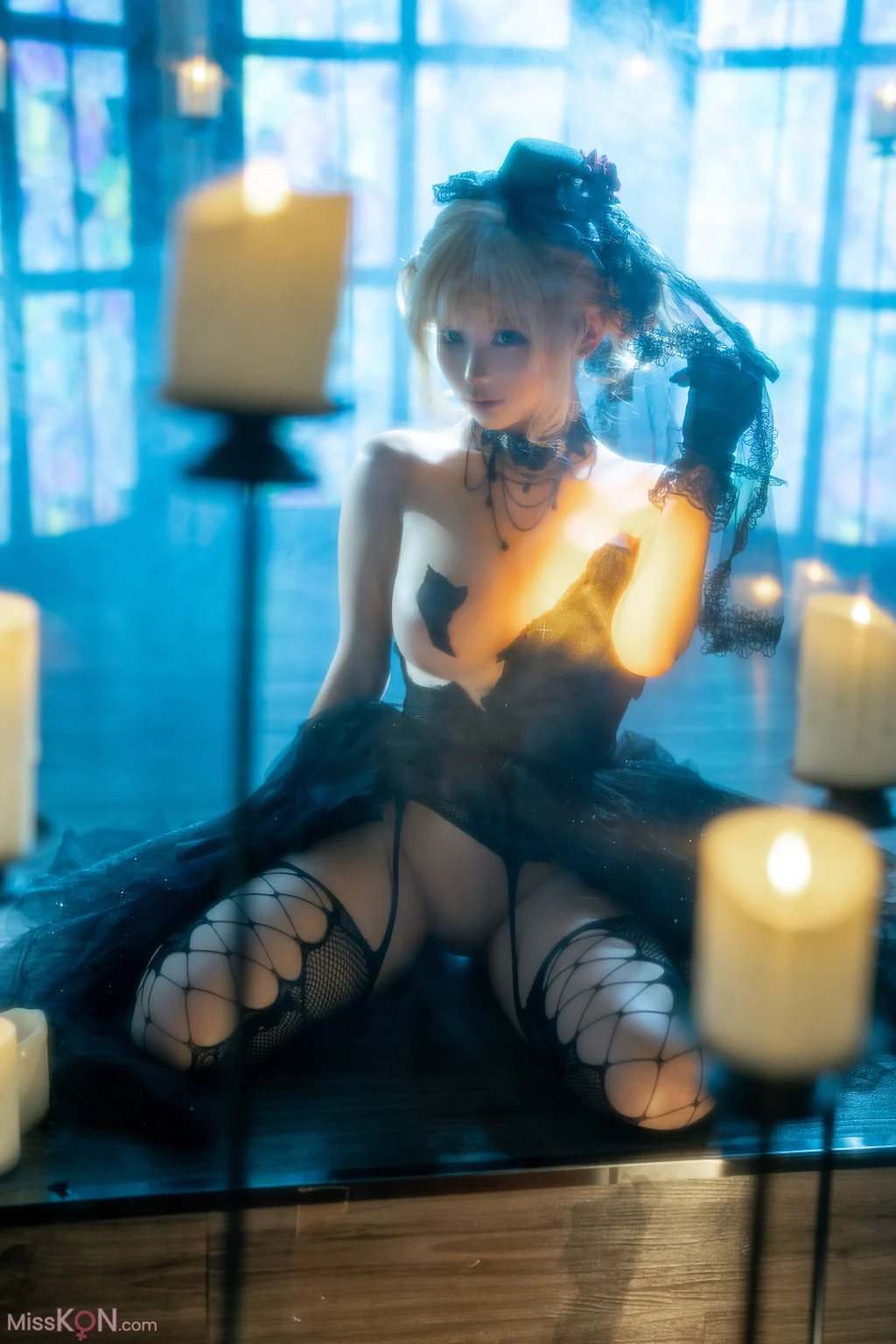 Coser@蠢沫沫 (chunmomo): 黑婚纱 (37 photos + 1 video) – Page 2
