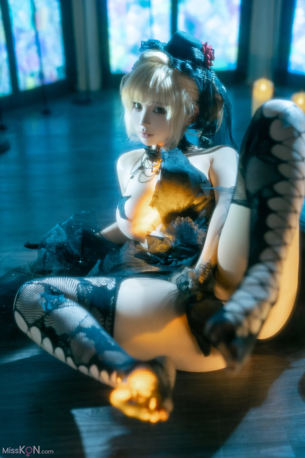Coser@蠢沫沫 (chunmomo): 黑婚纱 (37 photos + 1 video) – Page 2