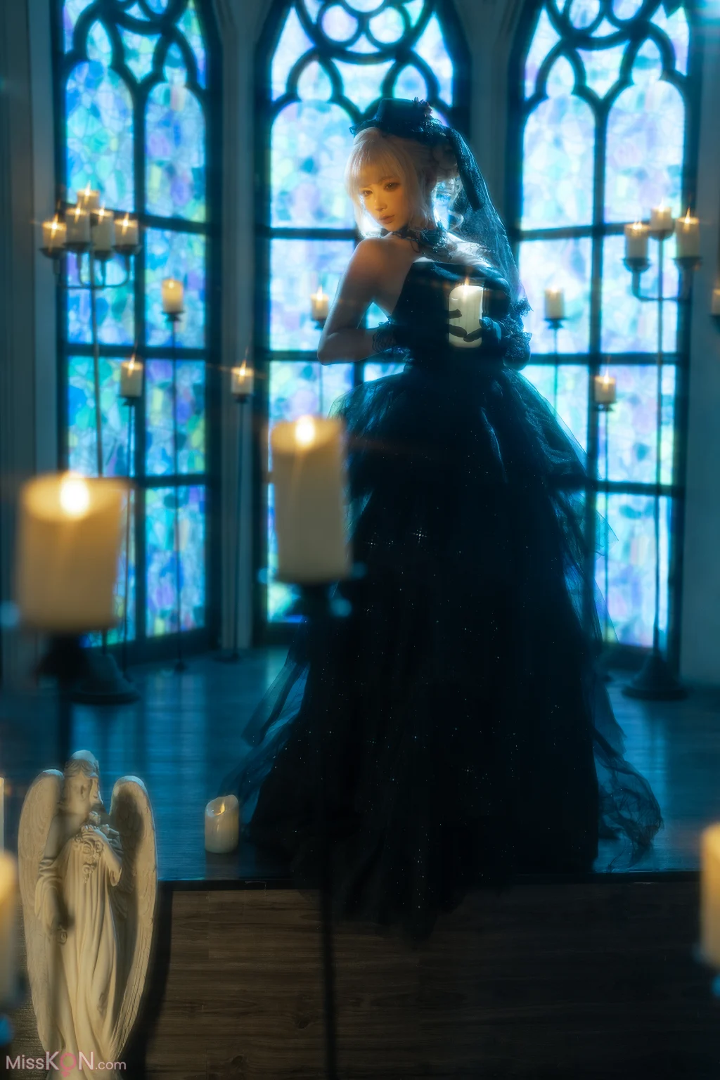 Coser@蠢沫沫 (chunmomo): 黑婚纱 (37 photos + 1 video) – Page 2