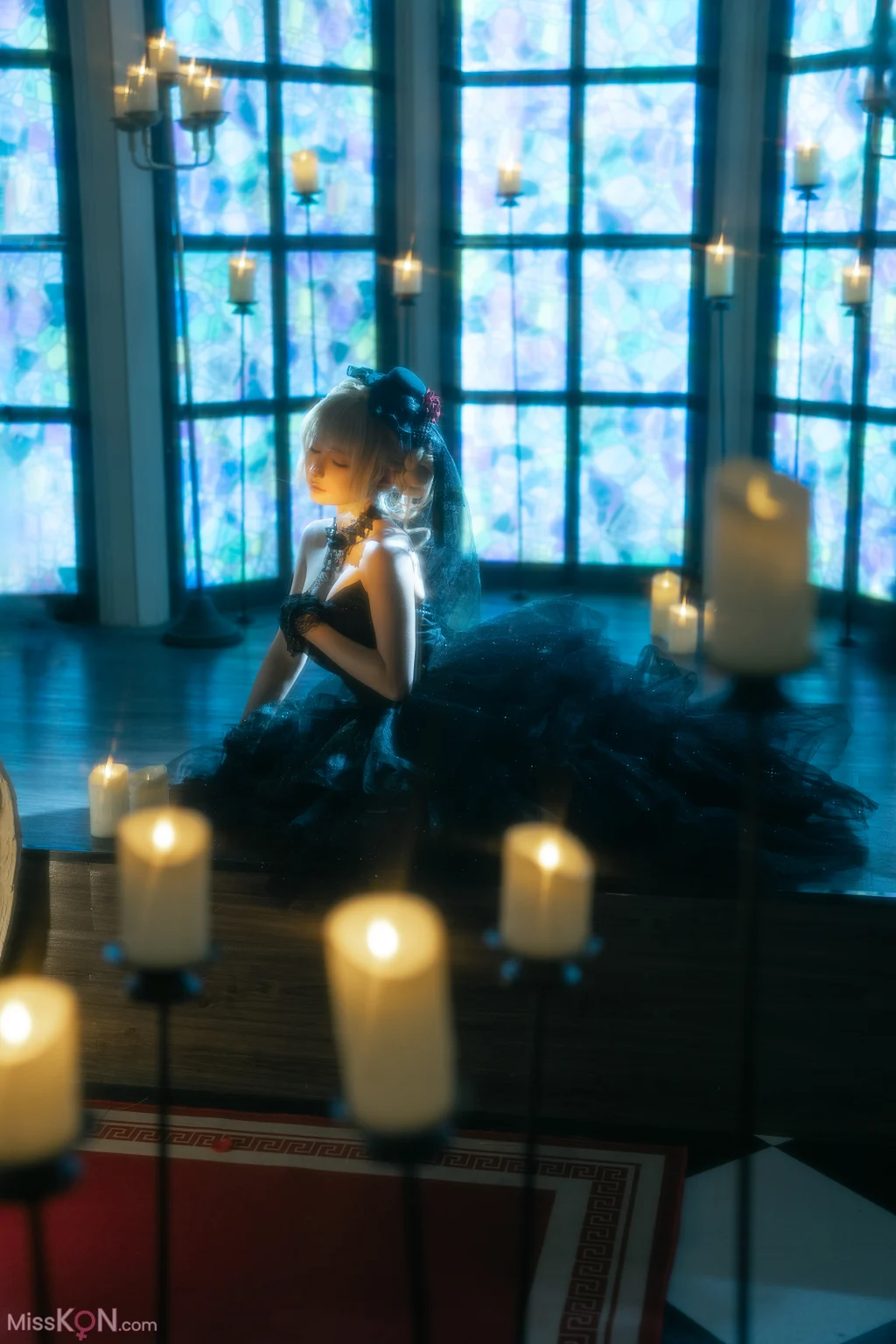 Coser@蠢沫沫 (chunmomo): 黑婚纱 (37 photos + 1 video) – Page 2