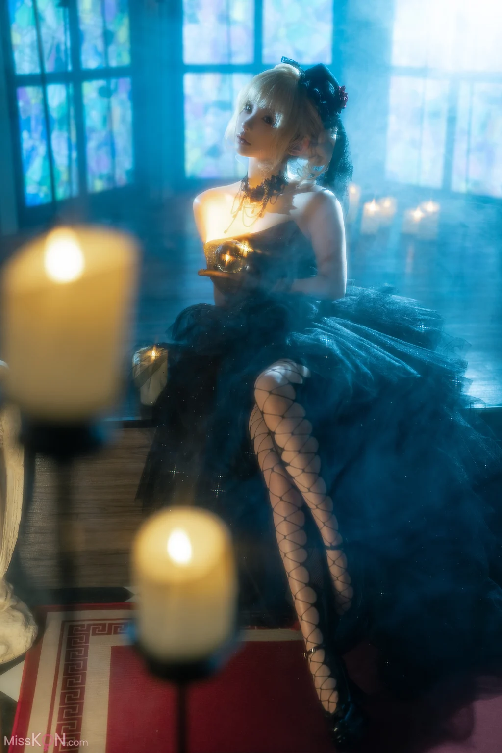 Coser@蠢沫沫 (chunmomo): 黑婚纱 (37 photos + 1 video) – Page 2