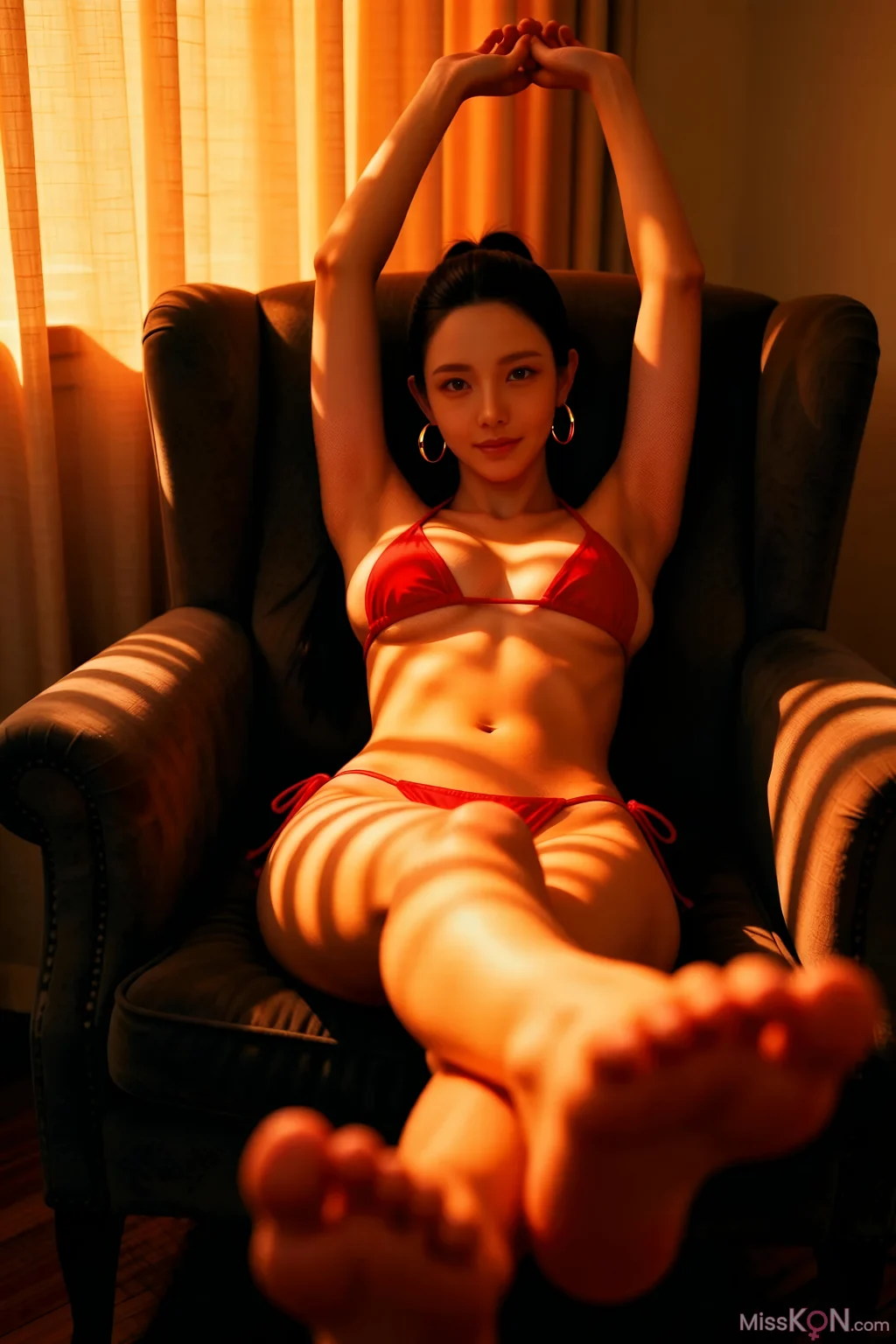 [AIGirl] 米妹 海滩红色比基尼 (96 photos) – Page 3