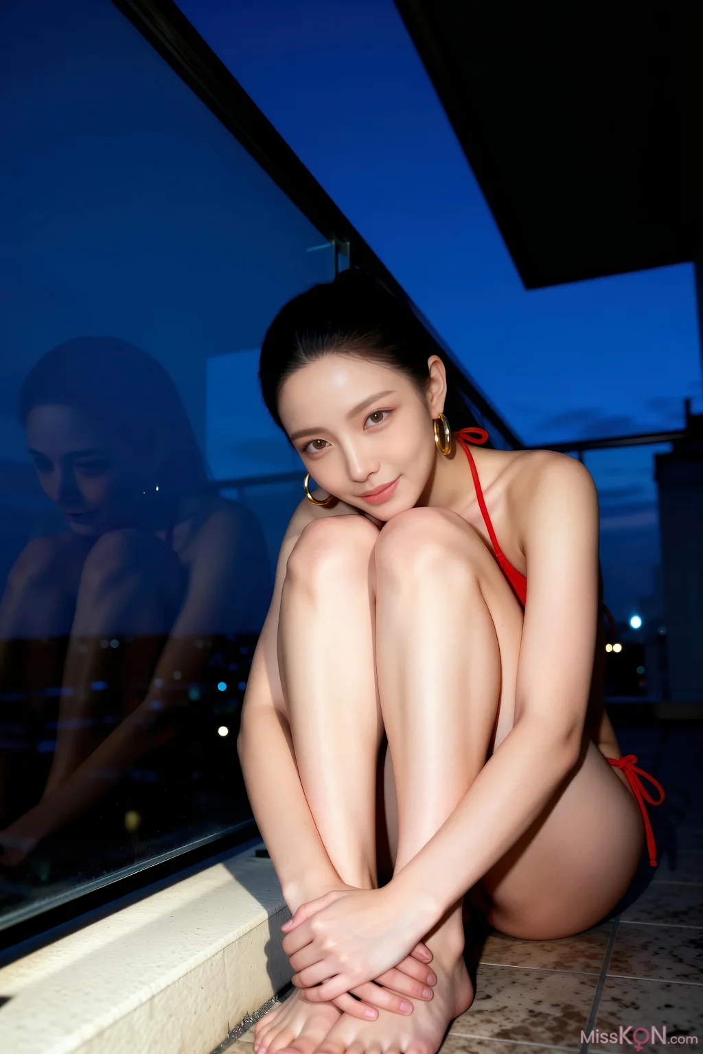 [AIGirl] 米妹 海滩红色比基尼 (96 photos) – Page 3