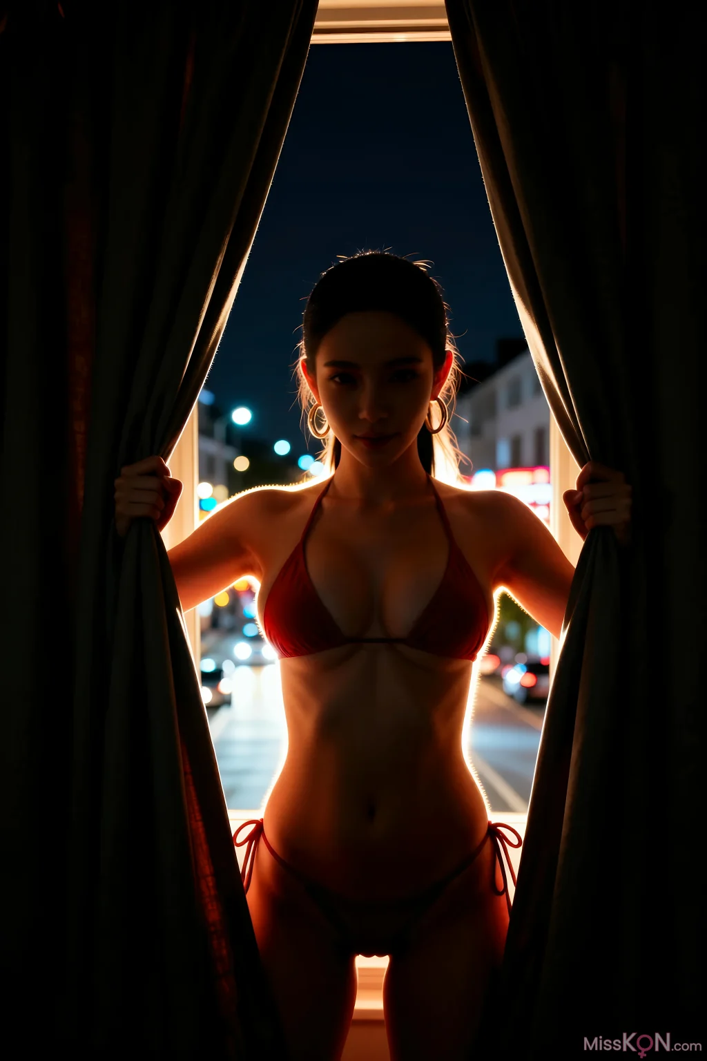 [AIGirl] 米妹 海滩红色比基尼 (96 photos) – Page 3
