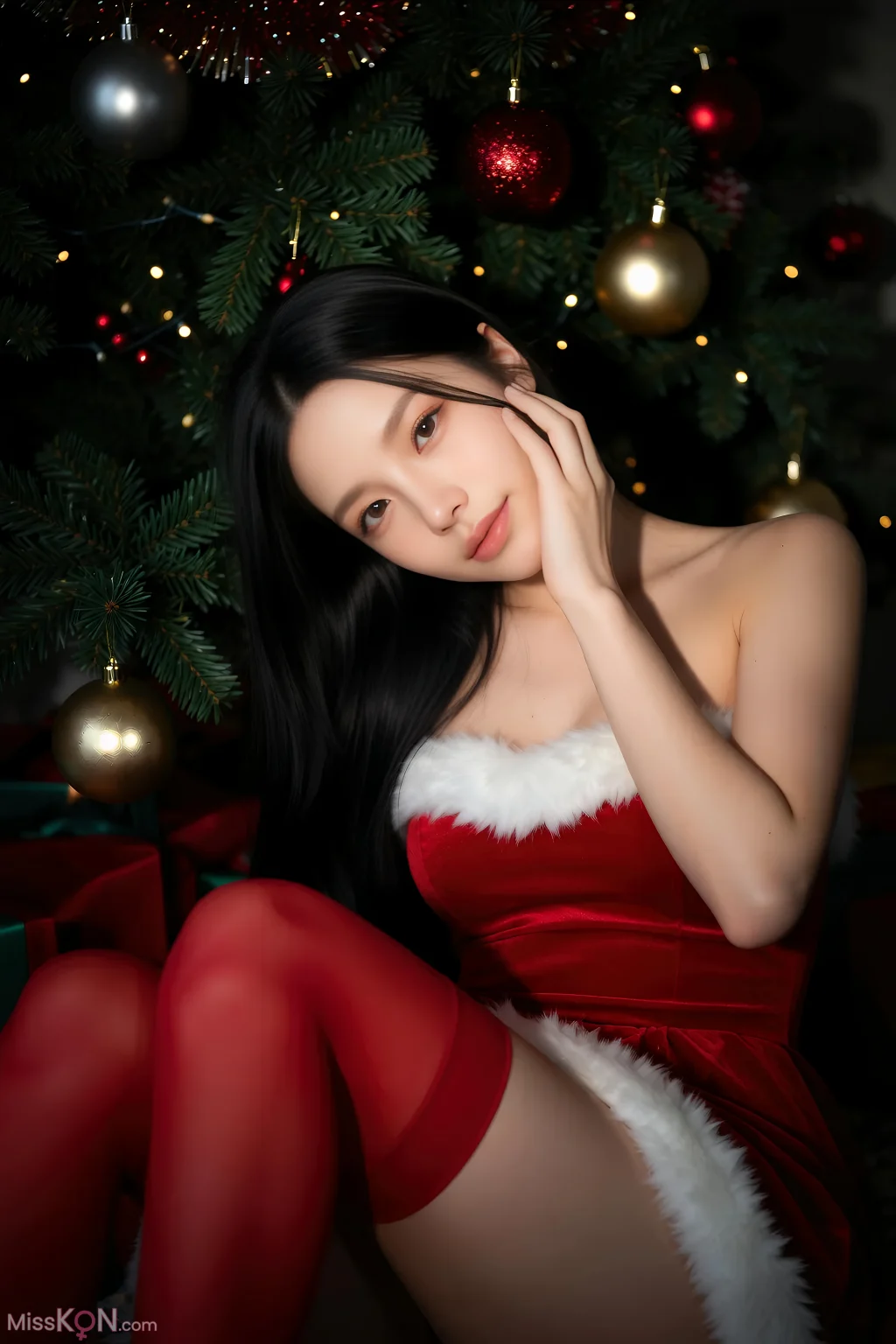 [AIGirl] 米妹 红色比基尼 (95 photos)