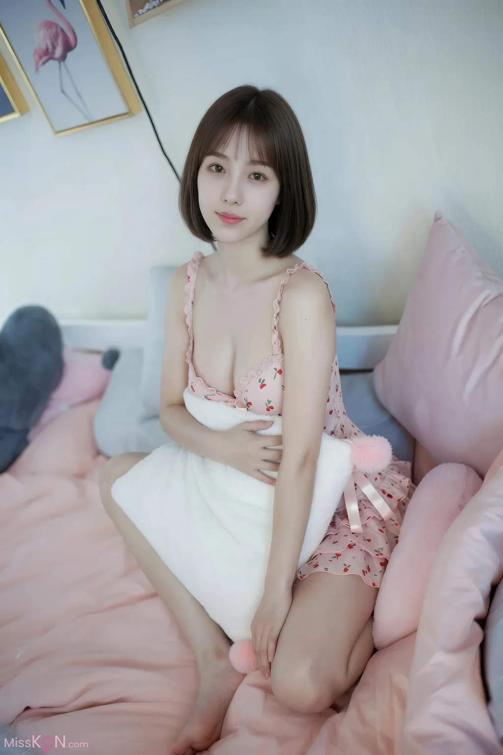[AIGirl] 小乔不乔 粉色波点 (95 photos) – Page 3