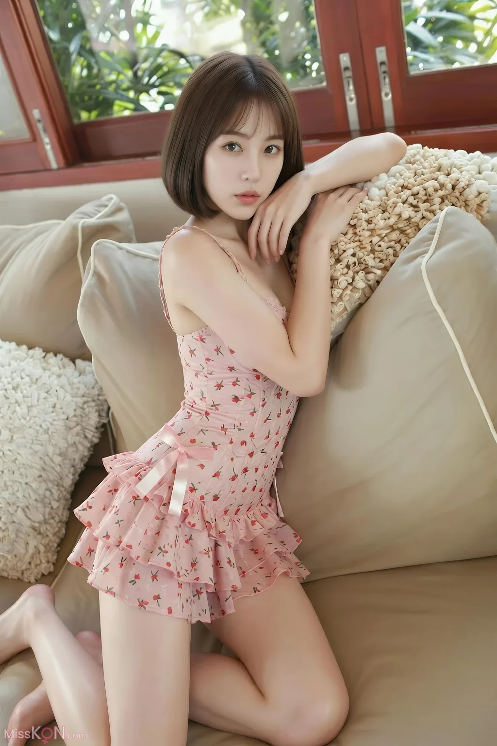 [AIGirl] 小乔不乔 粉色波点 (95 photos) – Page 3