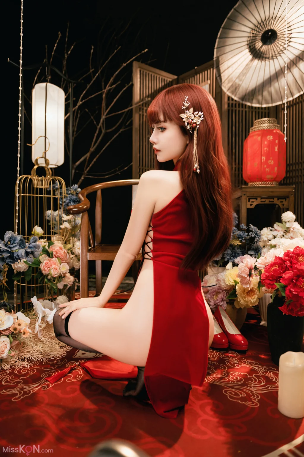 Coser@Shika小鹿鹿: 新年红旗袍 (30 photos) – Page 2