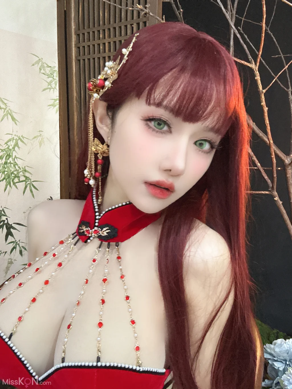 Coser@Shika小鹿鹿: 新年红旗袍 (30 photos) – Page 2