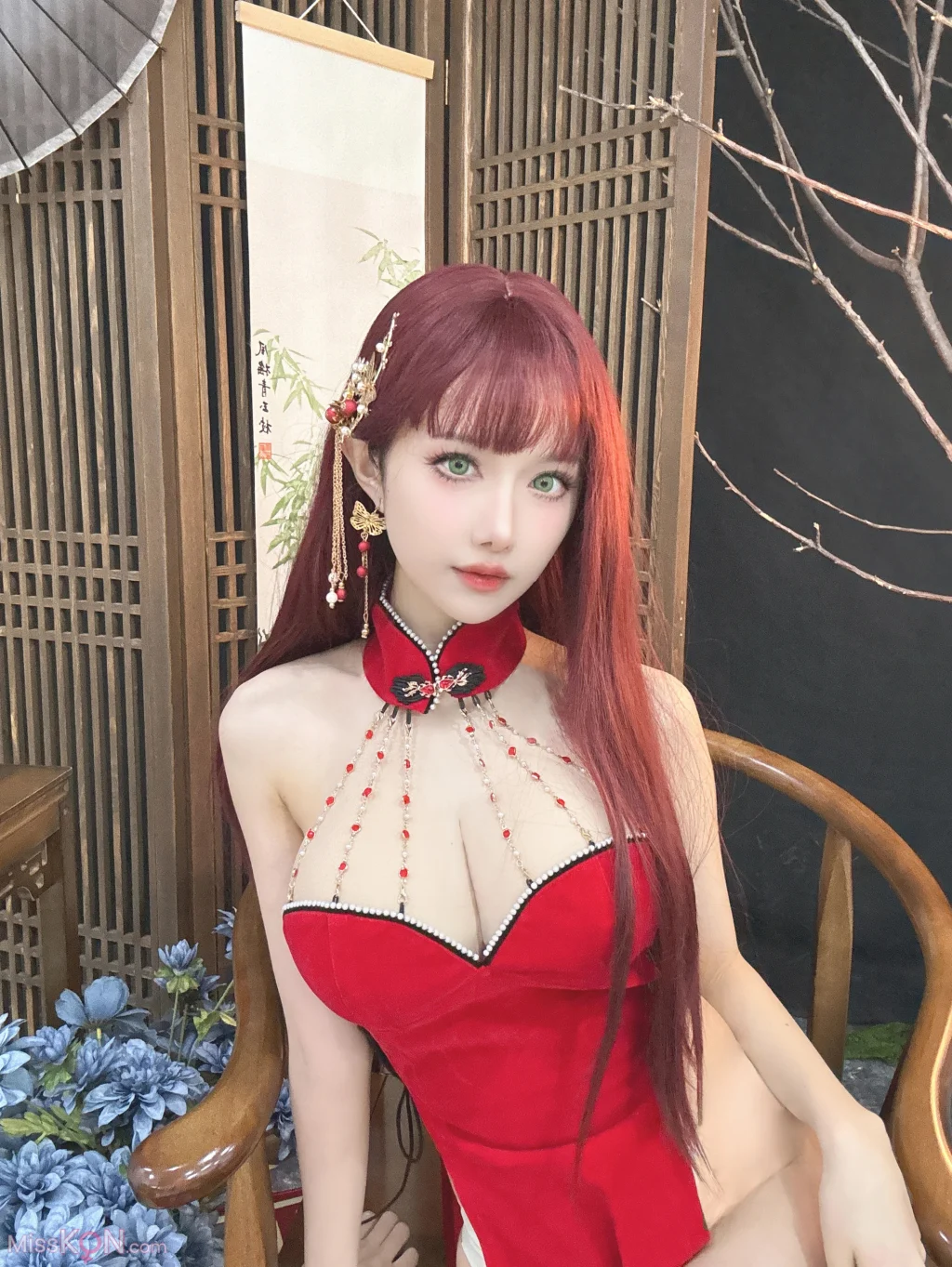 Coser@Shika小鹿鹿: 新年红旗袍 (30 photos) – Page 2