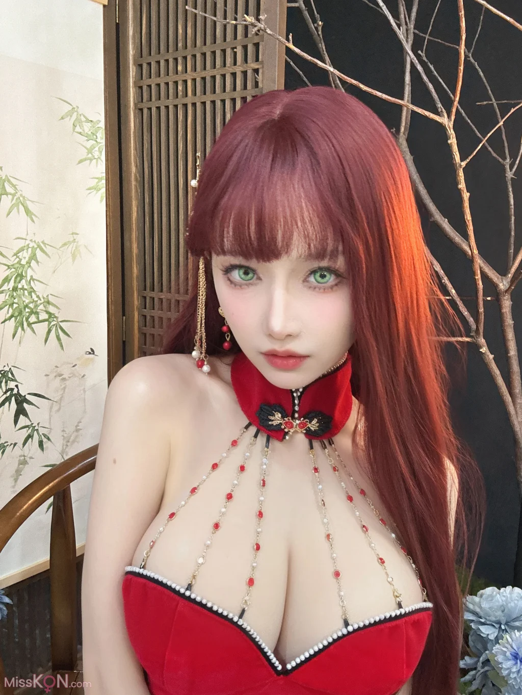 Coser@Shika小鹿鹿: 新年红旗袍 (30 photos) – Page 2