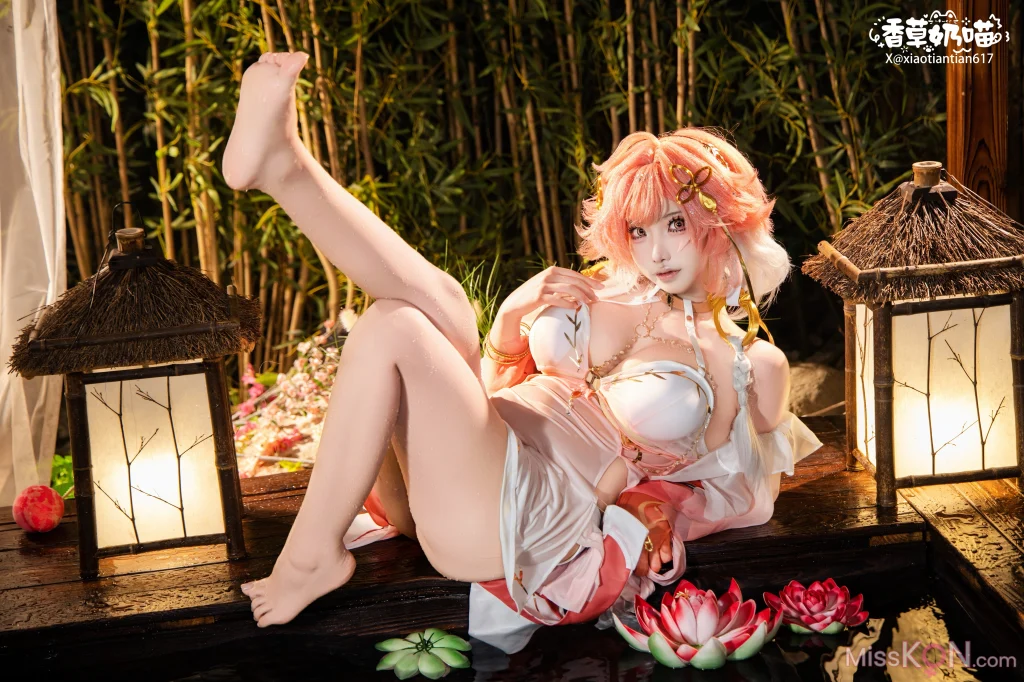 Coser@香草奶喵: 长离典藏版 长离泳衣 (46 photos)