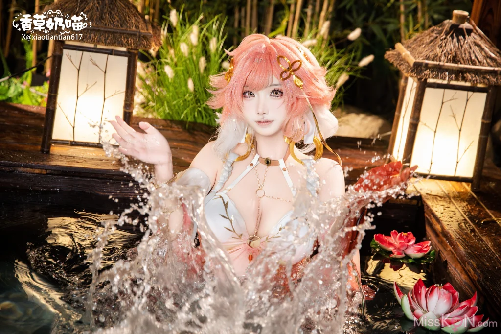 Coser@香草奶喵: 长离典藏版 长离泳衣 (46 photos)