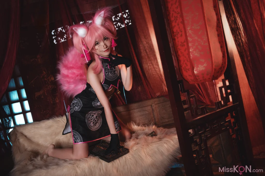 Coser@亚马逊鲶鱼: FGO 玉藻前旗袍 (10 photos)